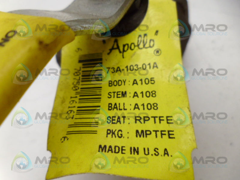 APOLLO 73A-103-01A BALL VALVE *NEW NO BOX*