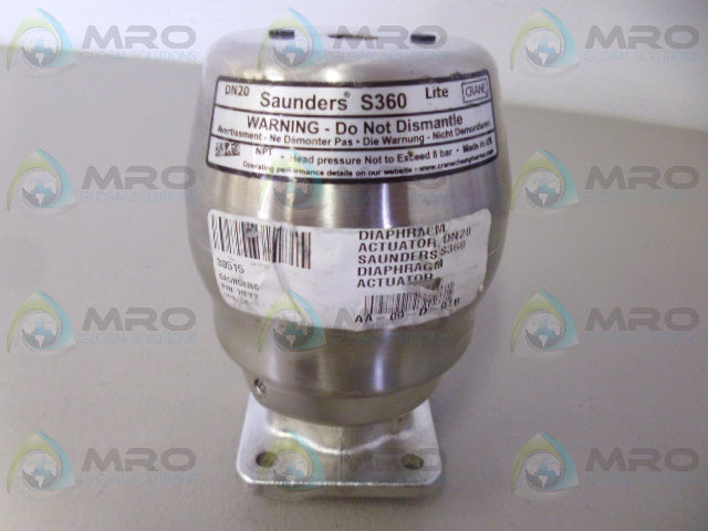 SAUNDERS S360 DN20 ACCTUATOR *NEW NO BOX*
