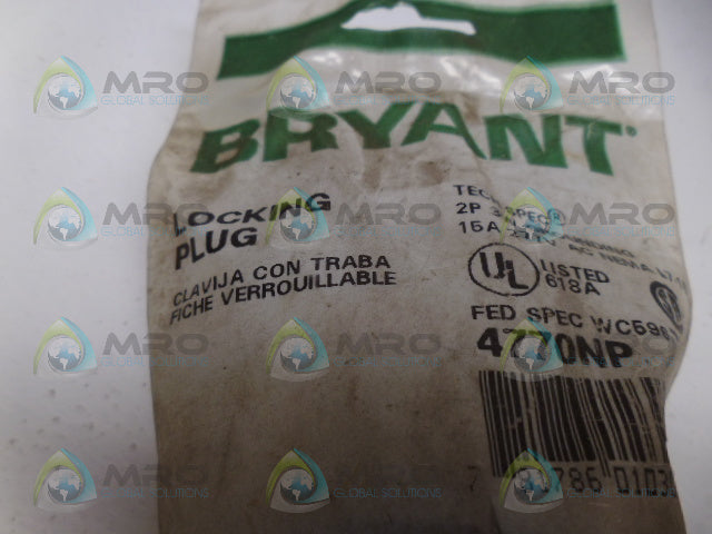 BRYANT 4770NP LOCKING PLUG * NEW IN FACTORY BAG *