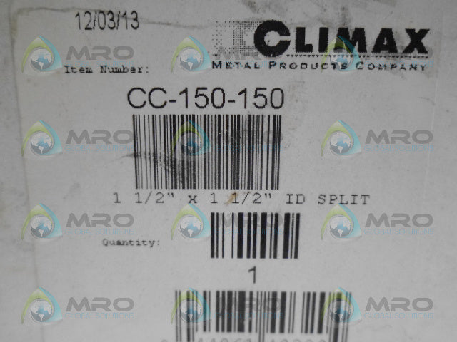 CLIMAX CC-150-150 COUPLING *NEW IN BOX*