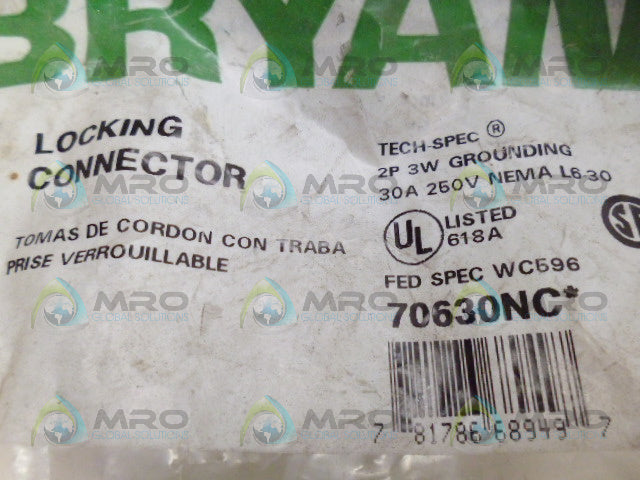 BRYANT 70630NC LOCKING CONNECTOR *NEW IN FACTORY BAG*