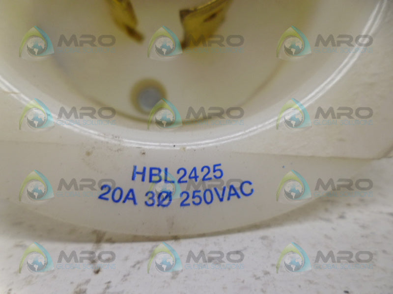 HUBBELL HBL2425 FLANGED INLET *USED*