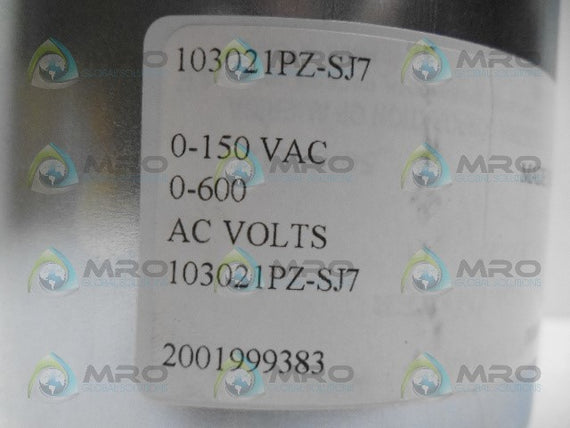 YOKOGAWA 103021PZSJ7 PANEL METER 0-600VAC *NEW NO BOX*