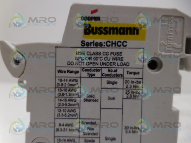 COOPER BUSSMAN CHCC FUSE HOLDER *NEW NO BOX*