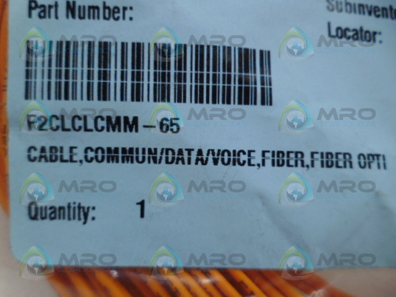 BERK-TEK F2CLCLCMM-65 FIBER OPTIC CABLE *NEW IN FACTORY BAG*
