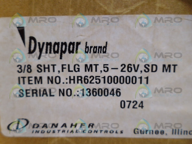 DYNAPAR HR62510000011 ENCODER *NEW IN BOX*