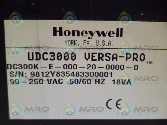 HONEYWELL DC300K-E-000-20-0000-0 TEMPERATURE CONTROLLER *NEW NO BOX*