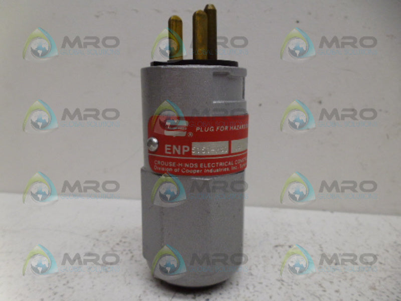 CROUSE-HINDS ENP5151-M80 STRAIGHT BLADE PLUG *NEW NO BOX*