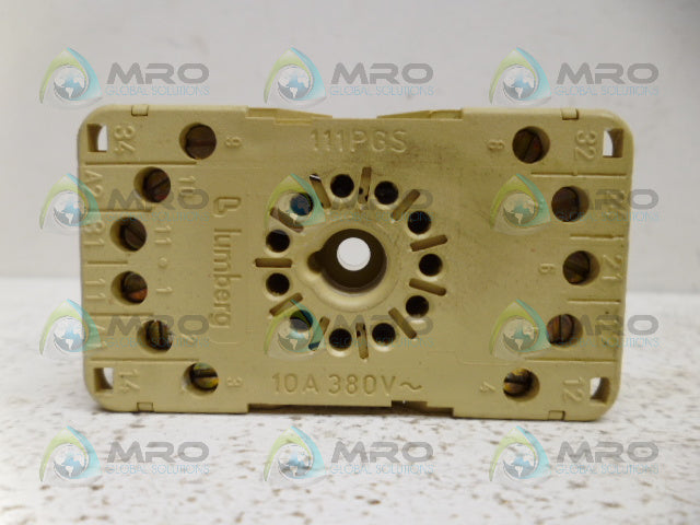 LUMBERG 111PGS RELAY SOCKET *USED*