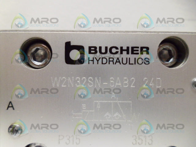 BUCHER W2N32SN-6AB2 SOLENOID VALVE 24VDC *NEW NO BOX*