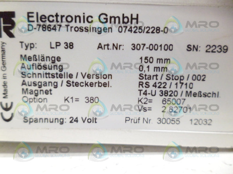 TR-ELECTRONIC LP38 LINEAR ENCODER *NEW NO BOX*
