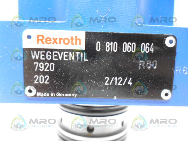 REXROTH 0810060064 DIRECTIONAL CONTROL VALVE *NEW NO BOX*