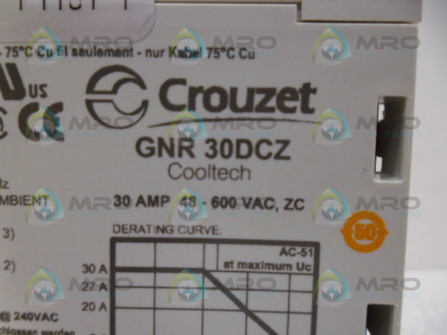 CROUZET GNR30DCZ RELAY *NEW IN BOX*