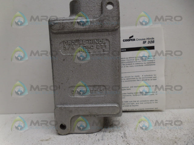 CROUSE-HINDS EDSC271 SINGLE GANG DEVICE BODY *NEW IN BOX*