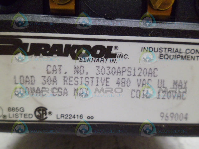 DURAKOOL 3030APS120VAC CONTACTOR *NEW IN BOX*