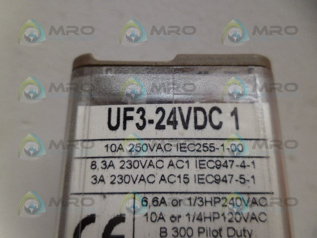 KUHNKE UF3-24VDC-1 RELAY *NEW NO BOX*