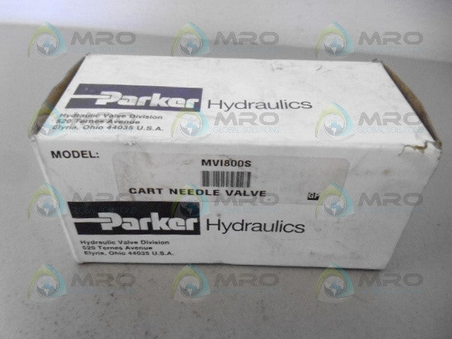 PARKER MVI800S CART NEEDLE VALVE *NEW IN BOX*