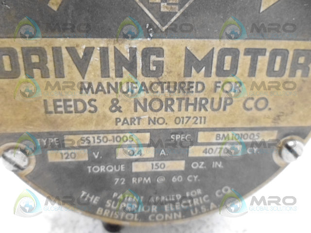 SLO-SYN SS150-1005 DRIVING MOTOR *USED*