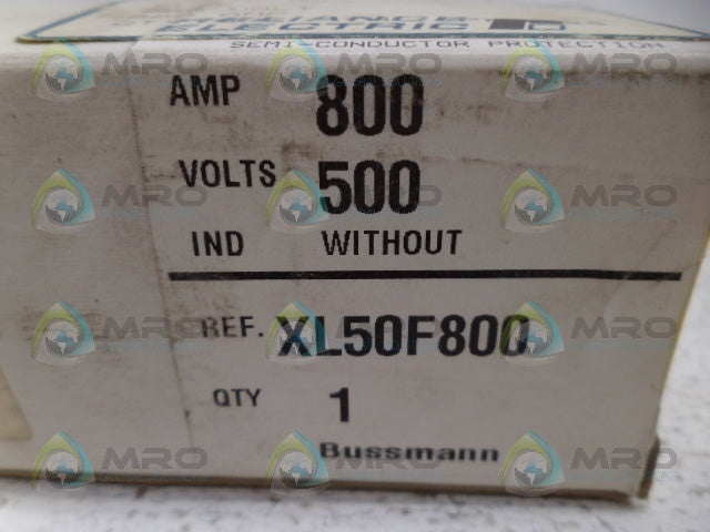 BUSSMAN XL50F800 HIGH SPEED FUSE *NEW IN BOX*