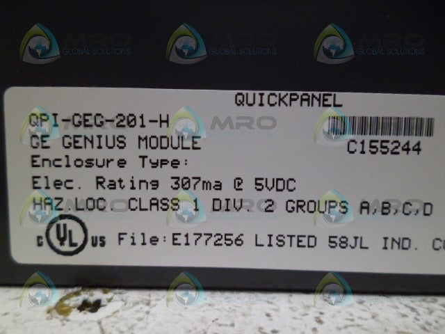 FANUC QPI-GEG-201-H GE GENIUS MODULE *NEW IN BOX*