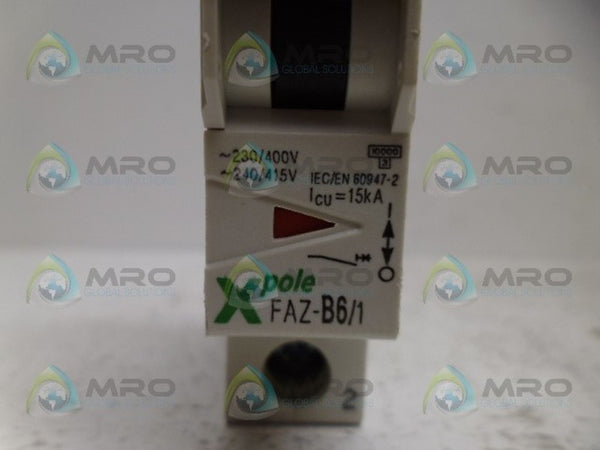 KLOCKNER MOELLER FAZ-B6/1 CIRCUIT BREAKER  NSNP