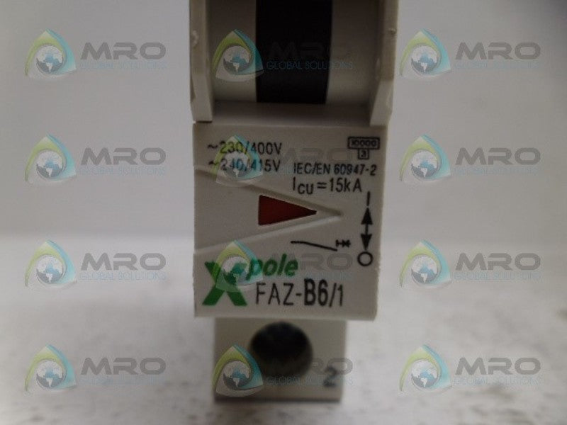 KLOCKNER MOELLER FAZ-B6/1 CIRCUIT BREAKER  NSNP