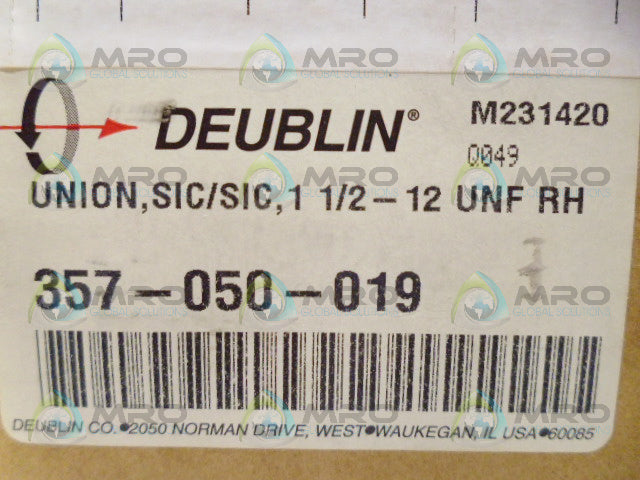 DEUBLIN 357-050-019 VALVE *NEW IN BOX*