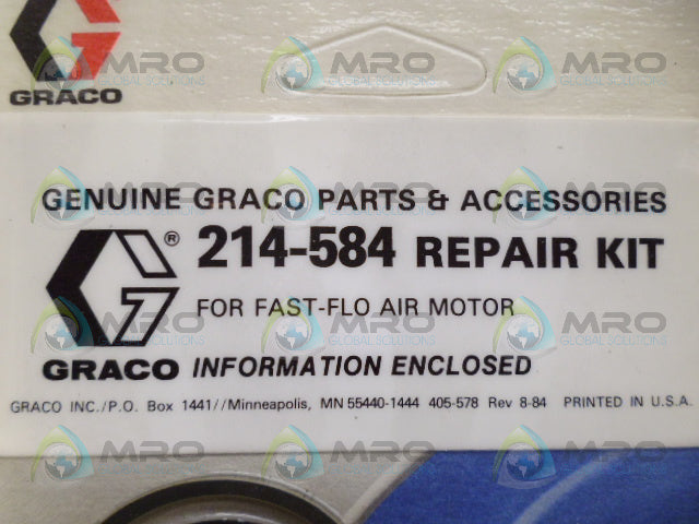 GRACO 214-584 REPAIR KIT *NEW IN ORIGINAL PACKAGE*