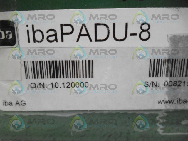 IBA INDUSTRIAL IBAPADU-8 10.120000 MODULE *NEW IN BOX*
