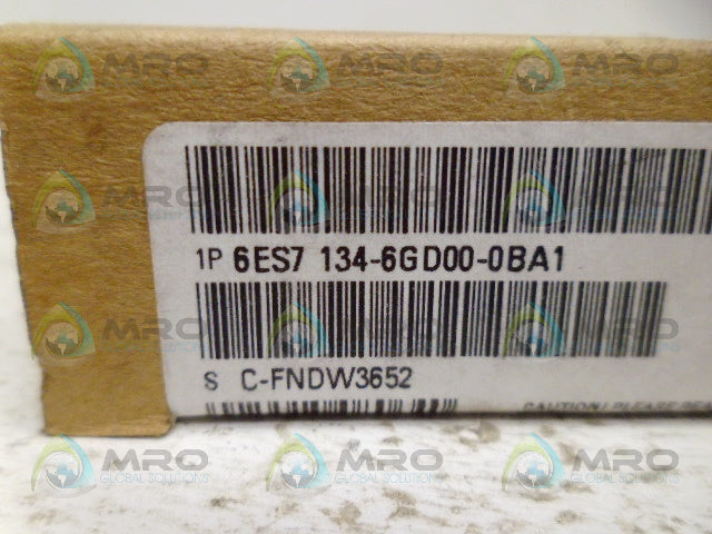 SIEMENS 6ES7134-6GD00-0BA1 ANALOG INPUT MODULE *FACTORY SEALED*