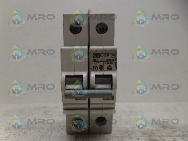 CUTLER HAMMER SPCL2C20 CIRCUIT BREAKER *NEW NO BOX*