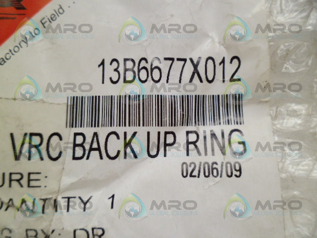 FISHER 13B6677X012 BACK UP RING *NEW IN FACTORY BAG*