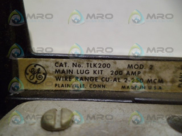 GE-MASTER MAIN TLK200 LUG KIT *NEW NO BOX*
