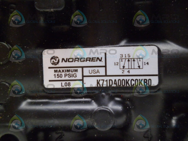 NORGREN K71DA00KC0KB0 VALVE *NEW NO BOX*