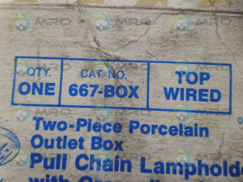 EAGLE 667-BOX LAMP HOLDER *NEW IN BOX*