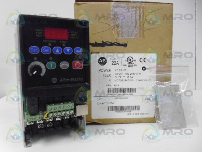 ALLEN BRADLEY 22A-B012N104 POWER FLEX 4 AC DRIVE *NEW IN BOX*