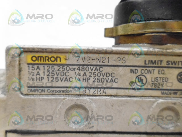 OMRON ZV2-N21-2S LIMIT SWITCH *USED*