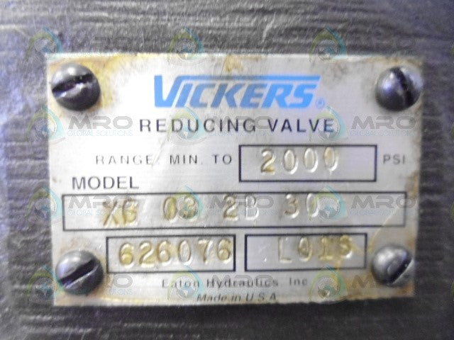 VICKERS XG032B30 REDUCING VALVE *NEW NO BOX*