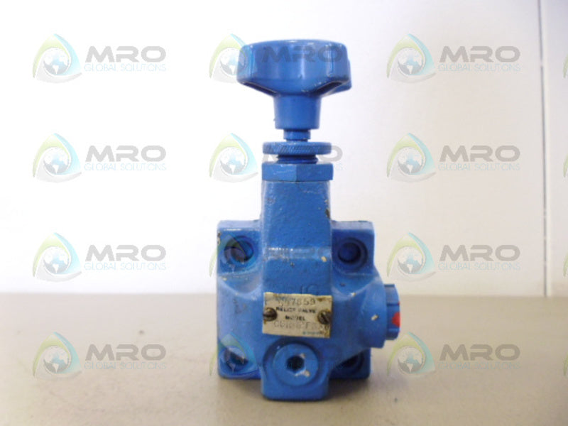 VICKERS CGR02FK30 RELIEF VALVE *USED*