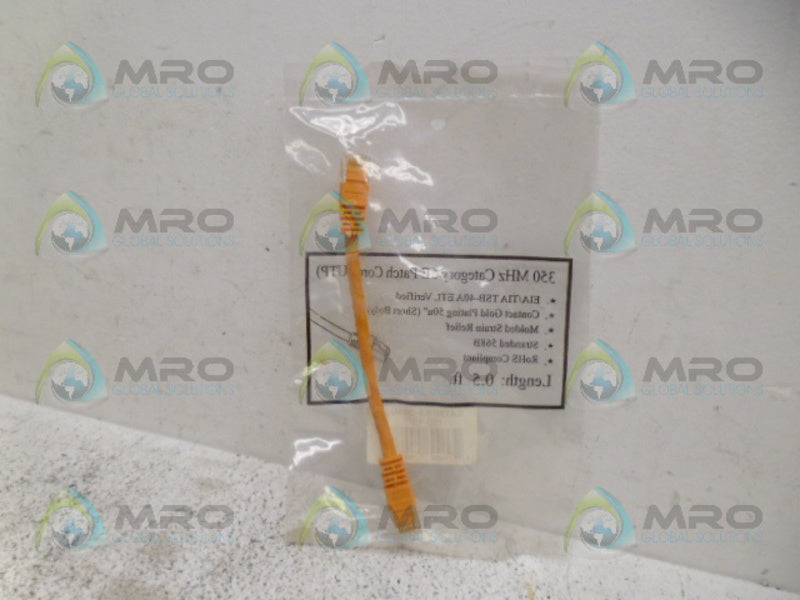 INDUSTRIAL MRO CAT5E MOLDED JACK *NEW IN FACTORY BAG*