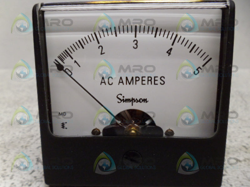 SIMPSON 1257MD PANEL METER 0-5A *NEW IN BOX*
