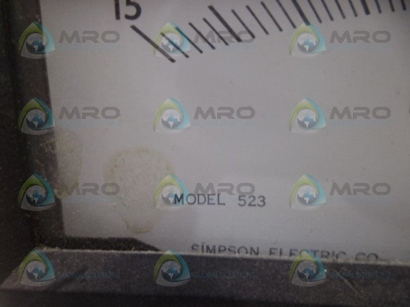 SIMPSON 523 PANEL METER 15V *NEW NO BOX*