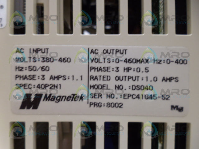 MAGNETEK DS040 AC DRIVE *NEW NO BOX*