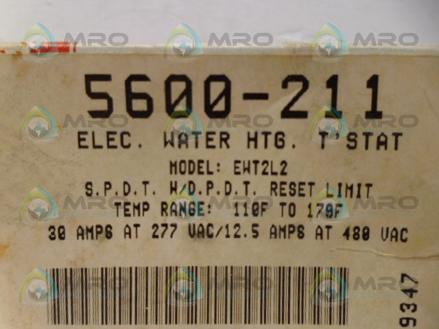 ROBERT SHAW 5600-211 WATER HEATER THERMOSTAT *NEW IN BOX*
