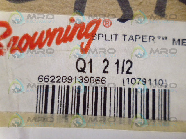 BROWNING 1079110 Q1 SPLIT TAPER BUSHING 2-1/2" *NEW IN BOX*