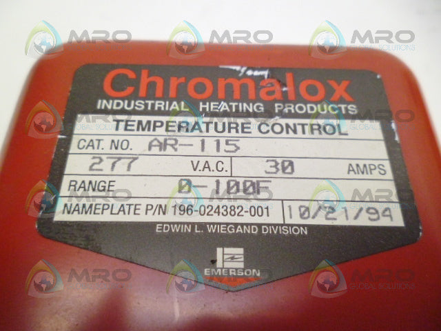 CHROMALOX AR-115 TEMPERATURE CONTROL *NEW NO BOX*