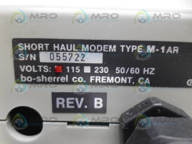 BO-SHERREL M-1AR SHORT HAUL MODEM *USED*