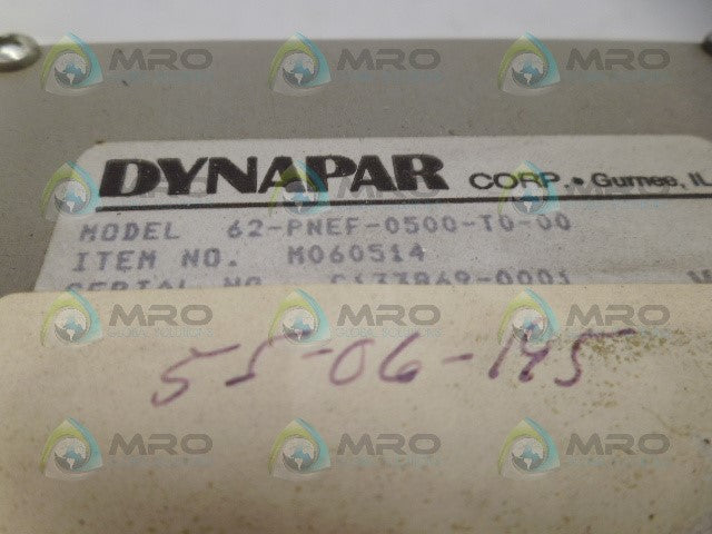 DYNAPAR 62-PNEF-0500-T0-00 TRANSDUCER *NEW NO BOX*