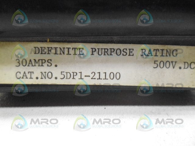 WARD LEONARD 5DP1-21100 CONTACTOR *NEW NO BOX*