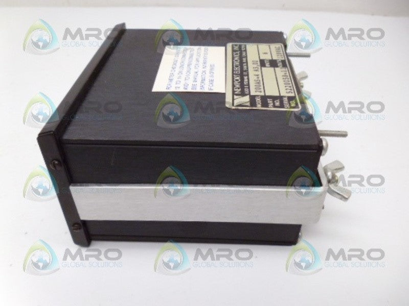 NEWPORT 200AS-4 A3 D2 VDC METER *USED*